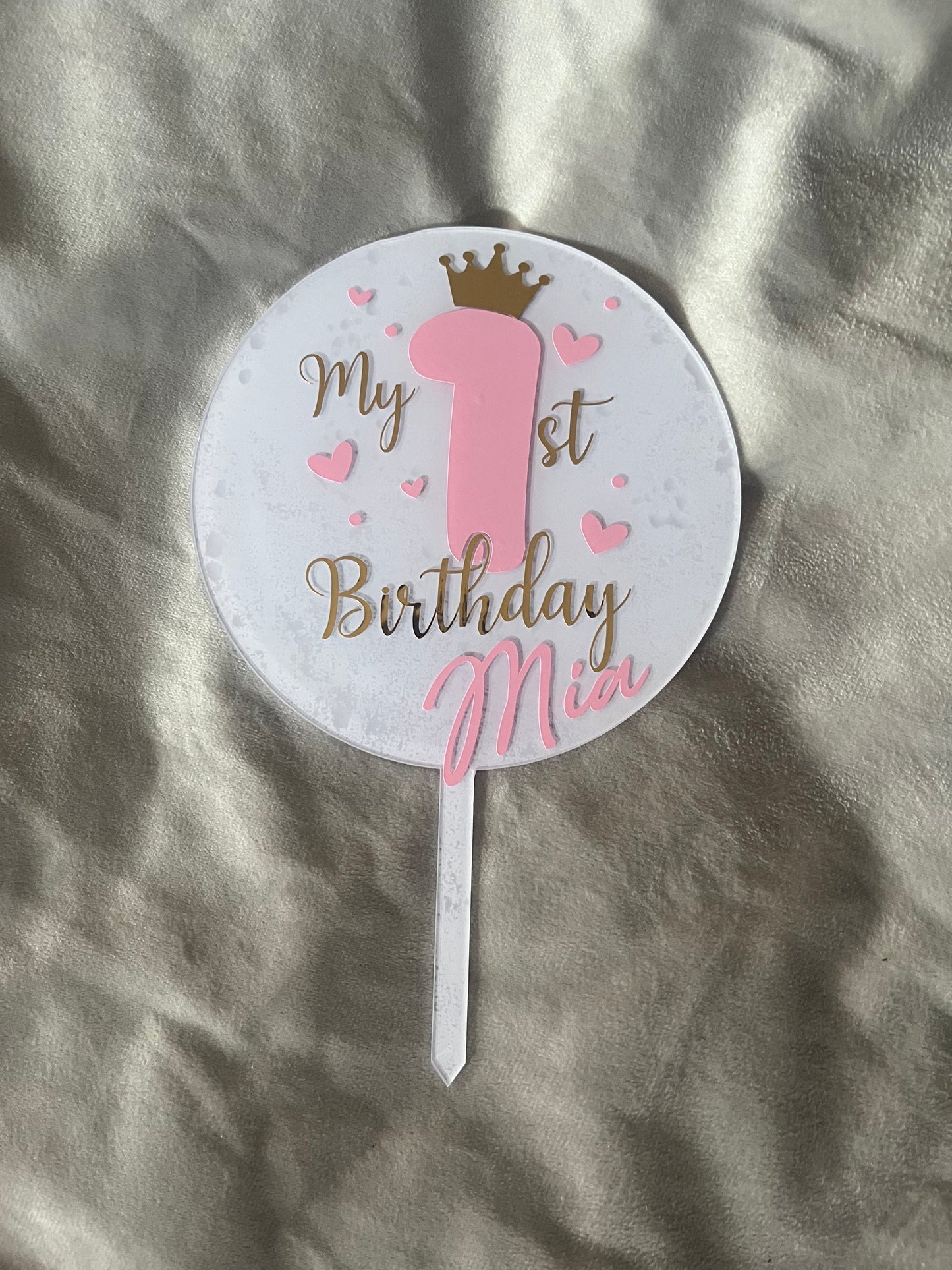 My 1st birthday cake topper