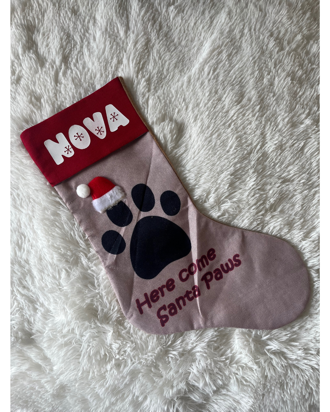 Personalised Pet Christmas Stocking