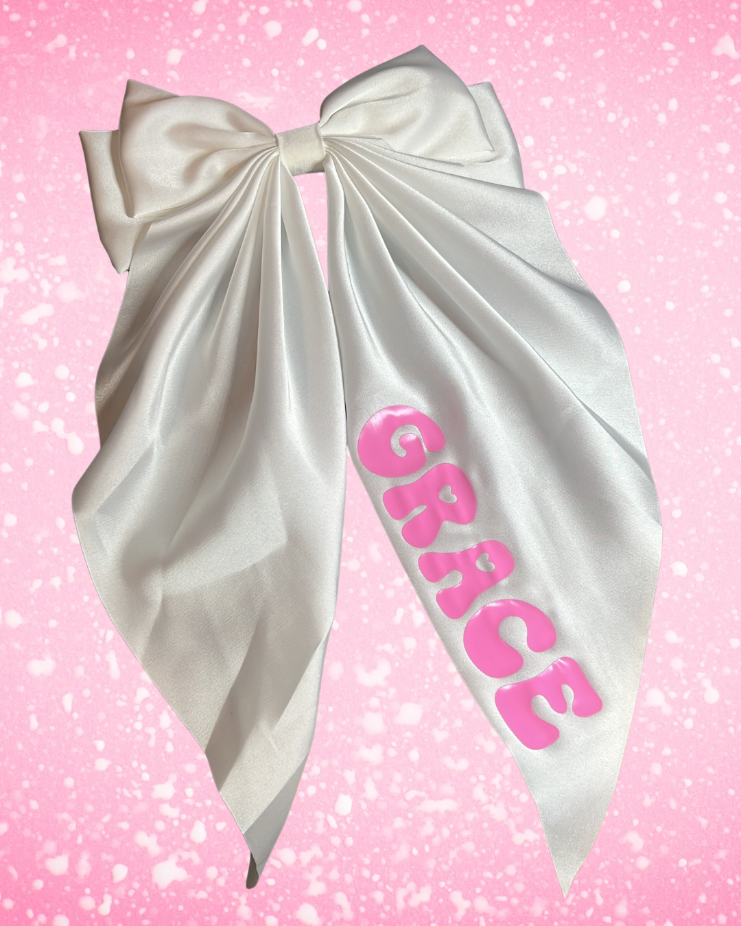 Personalised Large Bow Clip