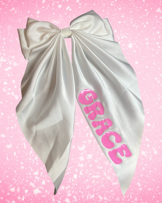 Personalised Large Bow Clip