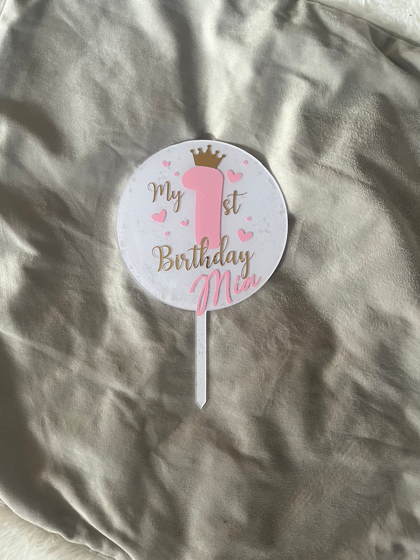 My 1st birthday cake topper